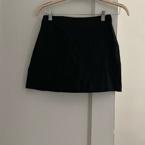 Linen-Blend Mini Skort
